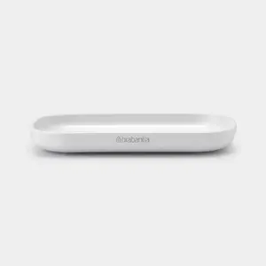 Мыльница BRABANTIA 280221, настольная прямоугольная, белая, 135×81×16 мм