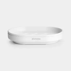 Мыльница Brabantia MindSet Белая Овальная Металлическая 121x81x24мм