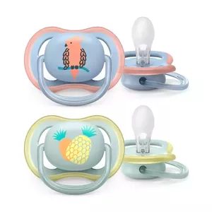 Pūderītis Philips Avent Ultra Air SCF085/12 0–6M zēniem, ortodontisks silikona, ar ventilācijas aizsargu