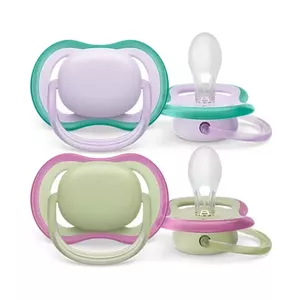 Knupītis Philips Avent Ultra Air SCF085/24 0–6M, 2 gab., silikona, meitenēm