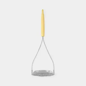 Traditional potato masher Brabantia 229503 Stainless steel Yellow Plastic