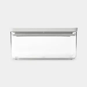 Емкость BRABANTIA Tasty+ прямоугольная 1,5 л 220×112×106 мм светло‑серая прозрачная