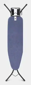 Brabantia Ironing Board A Steam Ironing Board with Cotton Cover Height Adjustable and Foldable