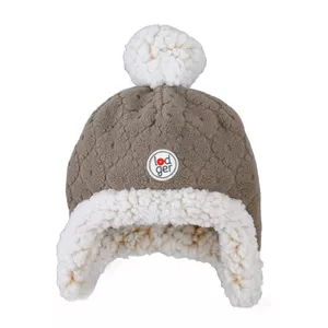 Bērnu cepure LODGER Hatter Folklore Fleece Buffalo 6–12 mēn — flīss, izmērs 6–12 mēn