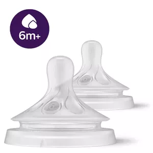 Silikona māneklīši Philips Avent SCY966/02 biezām barībām 6M+ (2 gab.)