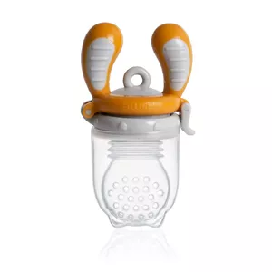 Kidsme Food Feeder bērna ēdināšanas ierīce cietiem produktiem (liels), Amber, no 6 mēn.