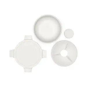 Salad bowl BRABANTIA Make & Take 1.3 L Light Grey — airtight portable container