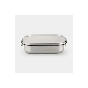 Ланч-бокс BRABANTIA Make & Take M Matt Steel, многоразовый контейнер для еды среднего размера