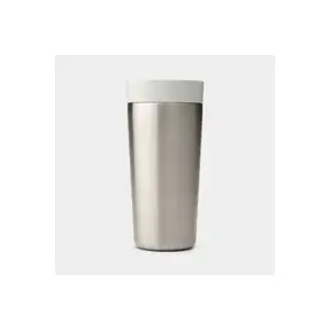 Termokrūze BRABANTIA Make & Take 0.36 L gaiši pelēka – 0.36 L ietilpība, atkārtoti lietojama ceļojumu krūze