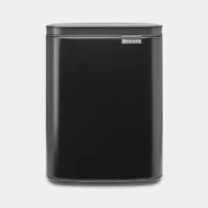 Brabantia Bo Waste Bin 7 L Rectangular Steel Black