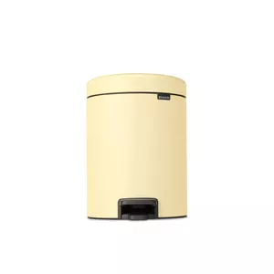 Trash can BRABANTIA NewIcon 5L — compact pedal bin, 5 liters, Mellow Jellow color