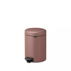Trash can BRABANTIA NewIcon 5 L, Satin Taupe — pedal bin for small spaces
