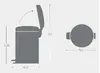 Atkritumu tvertne BRABANTIA NewIcon Round Steel 12 l Photo 5