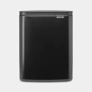 Trash bin BRABANTIA BO 12 L Matte Black Model 230363