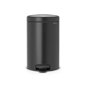 BRABANTIA atkritumu tvertne ar pedāli NewIcon, 12L, Confident Grey