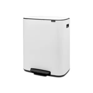 (S) BRABANTIA BO atkritumu tvertne ar pedāli 2x30l, balta