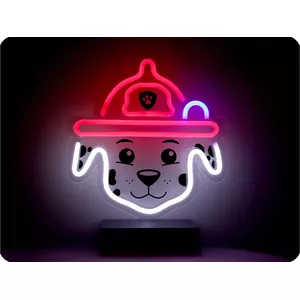 PAW PATROL Led neona lampa uz statīva bērniem, Ķepu patruļa-Marshall