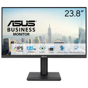 ASUS VA249QGS datora monitors 23.8 collas Full HD 1920 x 1080 IPS LED 120Hz 1ms iebūvēti skaļruņi USB centrmezgls VESA stiprinājums augstuma regulēšana melns