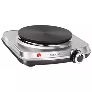 Portable single hotplate SENCOR SCP1506SS — 1 heating zone, 18 cm plate, manual temperature control