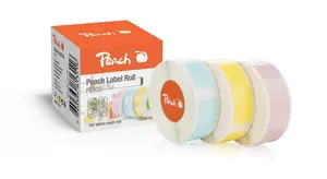 Рулоны для термопечати Peach PE103, белые, 1.4 x 4 см, 180 этикеток, без БФА