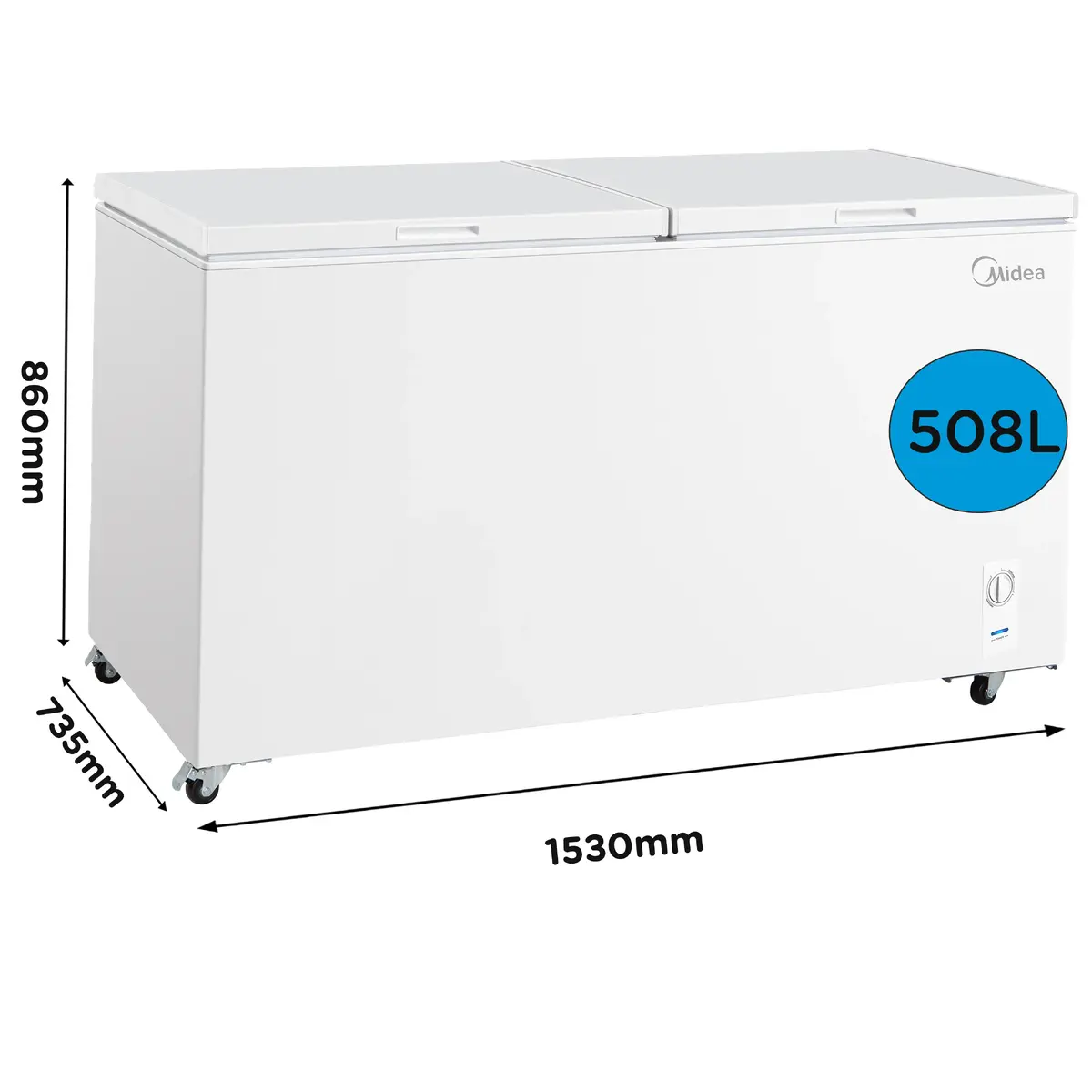 Midea MDRC698FEE01 Lādes saldētava 508 L Balta Photo 4