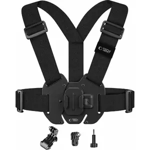 Chest Mount Harness for GoPro/DJI by Telesin — TECH-PROTECT GA100, black