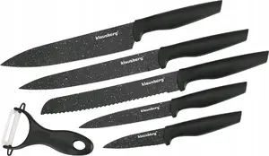 Kitchen knife set Klausberg KB-7613 — 6-piece set with marble-coated blades