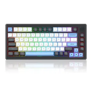 Клавиатура REDRAGON K732WLB-RGB-PRO URANUS PRO — 65% механическая, USB + RF беспроводная + Bluetooth, QWERTY, английская раскладка, кабель 1.5 м, черная/белая
