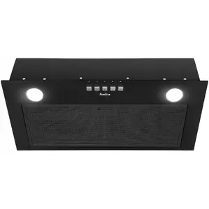 Kitchen hood AMICA OMC6217B 60 cm, black, 3-speed, 175 m³/h, LED lighting
