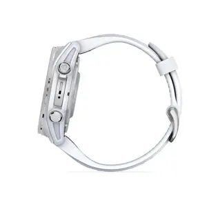 Умные часы GARMIN Fenix 8 Silver — 43 мм, AMOLED 1.3", GPS/GLONASS/Galileo/QZSS, 10 ATM, силиконовый ремешок, 32 ГБ