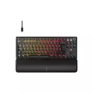 Механическая игровая клавиатура CORSAIR K70 PRO TKL USB QWERTZ немецкая раскладка черная