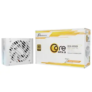 Barošanas bloks Seasonic CORE GX-650 650 W 20+4 pin ATX 80 PLUS Gold balts, ventilators 120 mm
