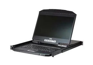 Рейковая консоль 47 см (18,5") ATEN CL3108NX 1366×768 VGA USB швейцарская QWERTZ 1U черная