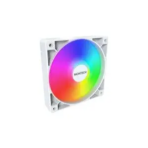 Cooling fan Montech GF120 PWM ARGB 120mm white, PWM control, ARGB lighting