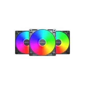Case fan Montech GF120 PWM ARGB 120mm 3-in-1 set with PWM control and ARGB lighting