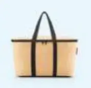 Insulated Cooler Bag Reisenthel Raffia Black UH7078 — lightweight portable cooler bag