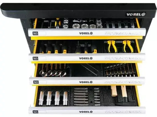 VOREL 58540 Tool Cart Stainless Steel Photo 2