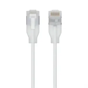 Network patch cable UBIQUITI UACC-Cable-Patch-EL-C6A 0.15 m Cat6a RJ-45 translucent white