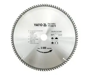 Диск пильный по дереву YATO YT-6078 — 300×30 мм, 96 зубьев