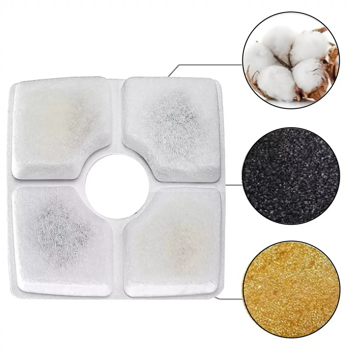 Springos PA0314 pet water dispenser filters — 6 pcs Photo 10