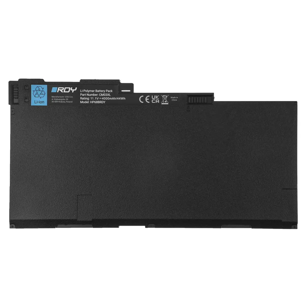 Green Cell RDY laptop battery for HP EliteBook 11.1V 4400mAh Photo 3