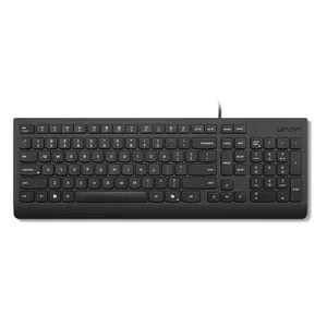 Wired Keyboard Lenovo Essential — Lithuanian layout, black, compact USB