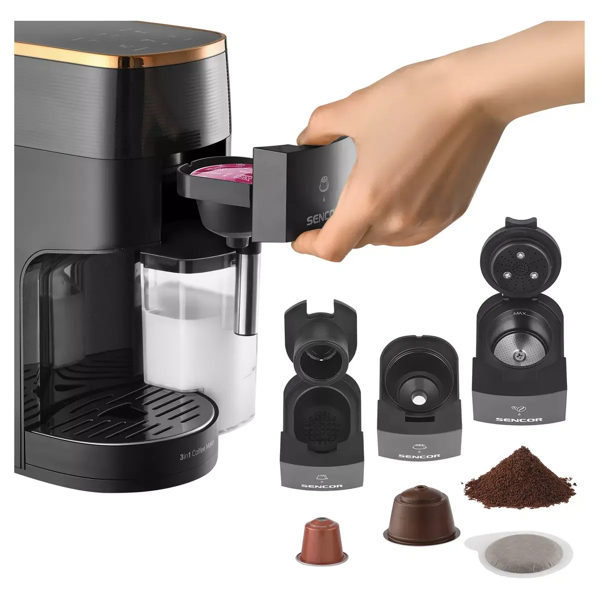 SENCOR SCC3000BK multi‑capsule coffee machine Photo 8