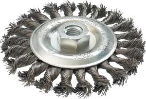 Wire grinding brush GRAPHITE 115 mm M14 flat twisted bristle for angle grinders