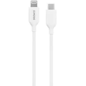 Lightning Cable Deltaco IPLH-451 1 m White USB A