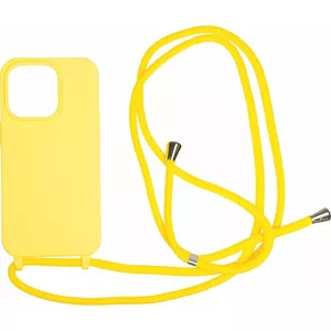Protective lanyard phone case MOBILE ORIGIN for iPhone 14 Pro, yellow