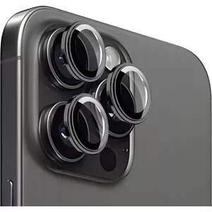 Защитные накладки на объектив MOBILE ORIGIN для iPhone 15 Pro / 15 Pro Max, чёрные