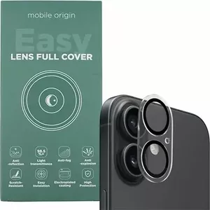 Защитное стекло Mobile Origin Easy Lens полноразмерное, прозрачное для iPhone 16 / 16 Plus