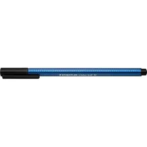 Шариковая ручка Staedtler triplus ball 437 средняя линия чёрная — набор 10 шт.