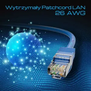 Сетевой кабель Extralink Cat.8.1 S/FTP 10м, 40 Гбит/с, медь, синий